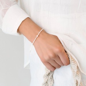 Bratara perle naturale albe si argint DiAmanti 224-100B-G (Argint 925‰ 0,7 g.)